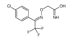 2-[[1-(4-chlorophenyl)-2,2,2-trifluoroethylidene]amino]oxyacetamide结构式