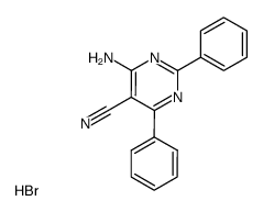 4-amino-5-cyano-2,6-diphenylpyrimidine hydrobromide Structure