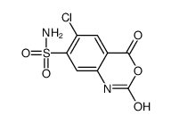 6-chloro-2,4-dioxo-1H-3,1-benzoxazine-7-sulfonamide结构式
