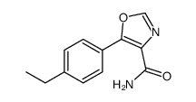 5-(4-ethylphenyl)-1,3-oxazole-4-carboxamide结构式