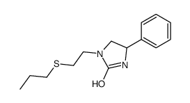 4-phenyl-1-(2-propylsulfanylethyl)imidazolidin-2-one Structure