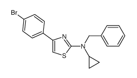 N-benzyl-4-(4-bromophenyl)-N-cyclopropyl-1,3-thiazol-2-amine Structure