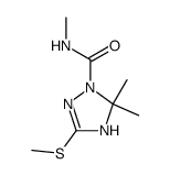 5,5-Dimethyl-3-methylsulfanyl-4,5-dihydro-[1,2,4]triazole-1-carboxylic acid methylamide Structure