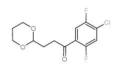4'-CHLORO-2',5'-DIFLUORO-3-(1,3-DIOXAN-2-YL)-PROPIOPHENONE picture