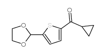 CYCLOPROPYL 5-(1,3-DIOXOLAN-2-YL)-2-THIENYL KETONE structure