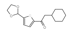 CYCLOHEXYLMETHYL 5-(1,3-DIOXOLAN-2-YL)-2-THIENYL KETONE结构式