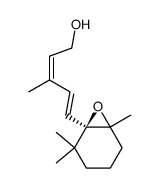 (2Z,4E)-3-Methyl-5-((R)-2,2,6-trimethyl-7-oxa-bicyclo[4.1.0]hept-1-yl)-penta-2,4-dien-1-ol Structure