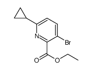 3-溴-6-环丙基吡啶-2-甲酸乙酯结构式