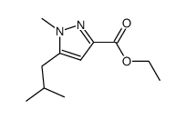 ethyl 5-isobutyl-1-methyl-1H-pyrazole-3-carboxylate Structure