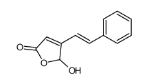 2-hydroxy-3-(2-phenylethenyl)-2H-furan-5-one结构式