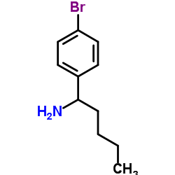 1-(4-Bromophenyl)-1-pentanamine Structure