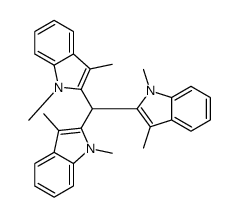 2-[bis(1,3-dimethylindol-2-yl)methyl]-1,3-dimethylindole Structure