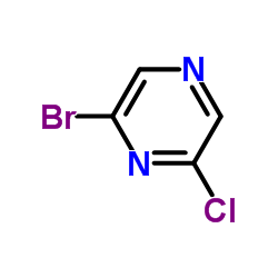 2-溴-6-氯吡嗪结构式