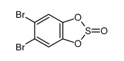 5,6-dibromo-1,3,2λ4-benzodioxathiole 2-oxide Structure
