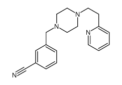 3-[[4-(2-pyridin-2-ylethyl)piperazin-1-yl]methyl]benzonitrile结构式