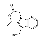 ethyl 2-[3-(bromomethyl)pyrazolo[3,4-b]pyridin-1-yl]acetate Structure