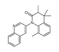 3,4,4,8-tetramethyl-1-quinolin-3-yl-3H-quinolin-2-one结构式