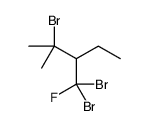 2-bromo-3-[dibromo(fluoro)methyl]-2-methylpentane Structure