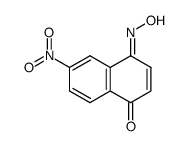6-Nitro-1,4-naphthochinon-4-oxim结构式