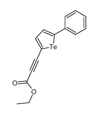 ethyl 3-(5-phenyltellurophen-2-yl)prop-2-ynoate结构式