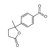 γ-Methyl-γ-(4-nitro-phenyl)-butyrolacton Structure