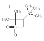 (2,2-Dimethyl-3-thietanyl)trimethylammoniumiodide, 1,1-dioxide (7CI)结构式