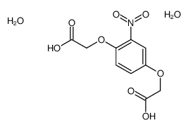 2-[4-(carboxymethoxy)-3-nitrophenoxy]acetic acid,dihydrate结构式