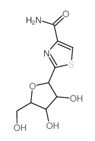 4-Thiazolecarboxamide,2-b-D-arabinofuranosyl- Structure