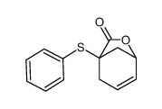 5-phenylsulfanyl-7-oxabicyclo[3.2.1]oct-2-en-6-one结构式
