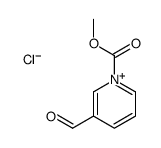 methyl 3-formylpyridin-1-ium-1-carboxylate,chloride结构式