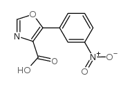 5-(3-Nitrophenyl)oxazole-4-carboxylic acid Structure