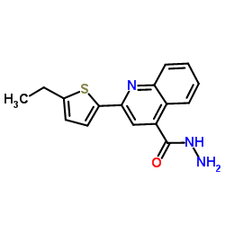 2-(5-Ethyl-2-thienyl)-4-quinolinecarbohydrazide结构式