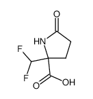 Proline, 2-(difluoromethyl)-5-oxo- (9CI) structure