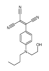 2-[4-[butyl(2-hydroxyethyl)amino]phenyl]ethene-1,1,2-tricarbonitrile结构式