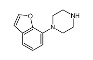 1-(1-benzofuran-7-yl)piperazine结构式