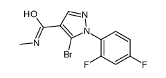 5-bromo-1-(2,4-difluorophenyl)-N-methylpyrazole-4-carboxamide Structure