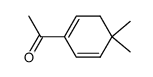 2-Acetyl-5,5-dimethylcyclohexadien-1,3结构式