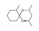 (2R,4R)-2,4,7-trimethyl-1,5-dioxaspiro[5.5]undecane Structure