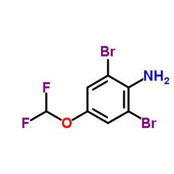 2,6-Dibromo-4-(difluoromethoxy)aniline Structure