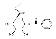 O1-benzoyl-β-D-glucopyranuronic acid methyl ester Structure