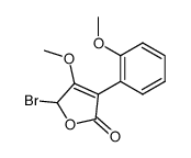 5-Bromo-4-methoxy-3-(2-methoxy-phenyl)-5H-furan-2-one Structure