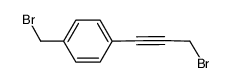 1-bromomethyl-4-(3-bromo-1-propynyl)-benzene结构式