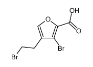 3-Brom-4-(2-bromethyl)-2-furancarbonsaeure Structure