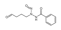 benzoic acid-[N'-nitroso-N'-(4-oxo-butyl)-hydrazide] Structure