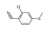 2-chloro-4-(methylthio)benzonitrile结构式