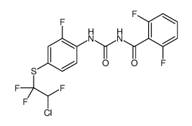 N-[[4-(2-chloro-1,1,2-trifluoroethyl)sulfanyl-2-fluorophenyl]carbamoyl]-2,6-difluorobenzamide Structure