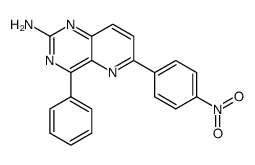 4-phenyl-6-(4-nitrophenyl)pyrido[3,2-d]pyrimidin-2-ylamine结构式