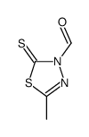 5-甲基-2-硫氧代-1,3,4-噻二唑-3(2H)-羧醛结构式