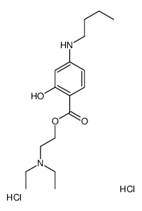 2-(diethylamino)ethyl 4-(butylamino)-2-hydroxybenzoate,dihydrochloride Structure