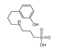 3-[3-(3-hydroxyphenyl)propylamino]propane-1-sulfonic acid结构式